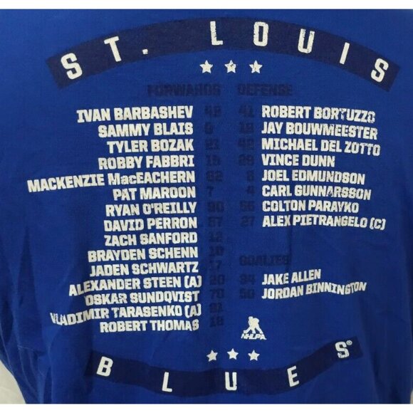 Fanatics St Louis Blues Womens XL 2019 Stanley Cup Champions V-Neck T Shirt - Picture 10 of 12